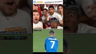 Mrbeast Reacts Ronaldo Goal funny edit trending ronaldo football viralshorts [upl. by Yancey]