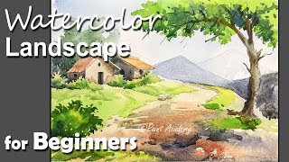 Watercolor Landscape for Beginners [upl. by Imarej]