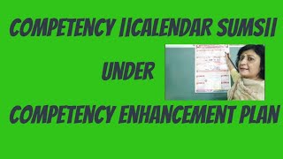 Competency Enhancement Plan Competency CALENDAR SUMS ShellysStudyRoom [upl. by Clementius158]