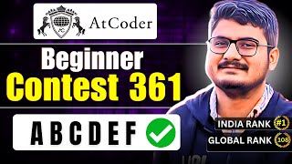 ABCDEF  Atcoder Beginner Contest 361 Solution Discussion [upl. by Renwick]