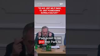 Adamowicz do Lichockiej To nie jest Hejt Park to jest posiedzenie komisji kultury [upl. by Cristie]