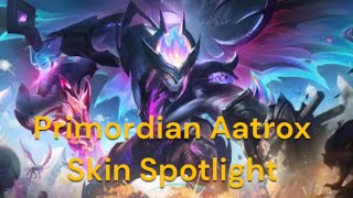 Primordian Aatrox Skin Spotlight  League of Legends [upl. by Imhsar]