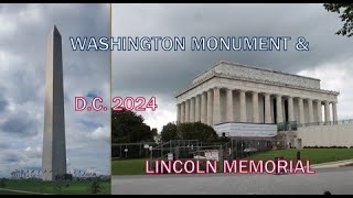 WASHINGTON MONUMENT AND LINCOLN MEMORIAL Washington DC 2024 [upl. by Merle]