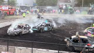 61524 Sangamon County Fair Demo Derby Bone Stock Compacts [upl. by Goldberg]