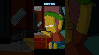 On a snowy day Bart has nothing to do Season 21 Episode 08 shorts funny simpsons [upl. by Nelra]