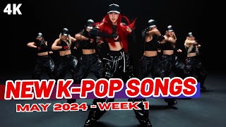 NEW KPOP SONGS  MAY 2024 WEEK 1 [upl. by Riha255]