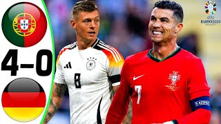 Portugal vs Germany 40  All Goals and Highlights 2024 💥 RONALDO [upl. by Enrak]