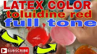 toluidine red latex color full tone how to mix bossspeedthepainter [upl. by Flemings]