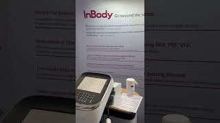 INBODY machine beyond the Scale means checking your BMI muscle and body fats bodycomposition [upl. by Thomas695]