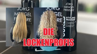 DAUERWELLE AUF NATURBLONDEN HAAREN MEINE ERSTEN LOCKEN VON DEN LOCKENPROFIS [upl. by Nytsuj]