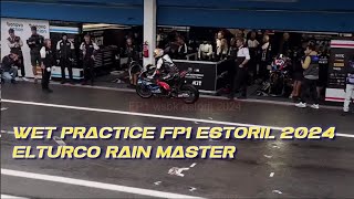 FP1 wsbk Estoril 2024 Razgatlioglu the rain master [upl. by Atteuqahs184]