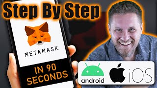 Add Tokens To MetaMask Mobile App In 90 seconds  IOS amp Android [upl. by Rehpotsirhk984]