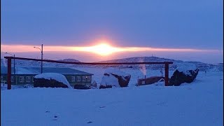 Winter Solstice BLIZZARD in Iqaluit Nunavut Canada [upl. by Kcirneh]