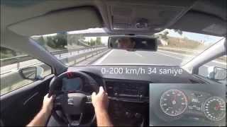 2015 Seat Leon 14 Tsi 150 Hp Act Dsg 0 200 kmh Hızlanma Acceleration [upl. by Enamrahc]