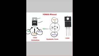 10n60 mosfet ytshorts electroniccomponent [upl. by Isador]