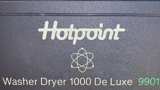 Hotpoint Washer Dryer De Luxe 9901  Non Colourfast Cotton 40°c [upl. by Adihsar]