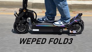 Electric scooter WEPED FOLD3 Osan review [upl. by Arratoon]