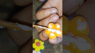 super light clay flower making diy claycraft clayart craft claydesign art short shorts [upl. by Schechter]