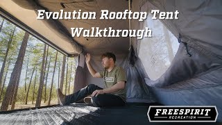 Freespirit Recreation Evolution Roof Top Tent Walk Through [upl. by Adamina]