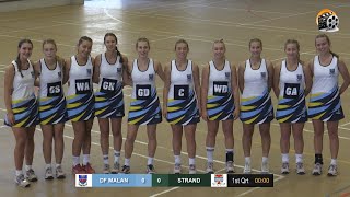 1st VII Netball  DF Malan vs Strand [upl. by Airyt]