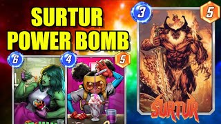 BEST DECK EVER Surtur Power Bomb Marvel Snap [upl. by Nairadal]