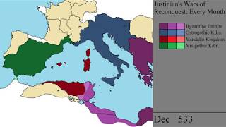 Justinians Wars of Reconquest Every Month [upl. by Zitah]