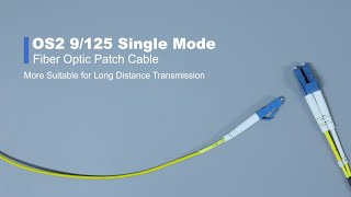 OS2 9125 Single Mode Fiber Optic Patch Cable  QSFPTEK [upl. by Damicke]