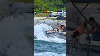 Pontoon FAIL at Haulover Inlet  Boat Zone [upl. by Trisha262]