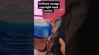 Oriflame Novage overnight mask review oriflame Bestskincareskincare skincareroutine [upl. by Xylina443]