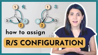 How to assign R and S configuration using the Cahn Ingold Prelog priority rules  stereochemistry [upl. by Strickman]