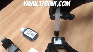 How to Refill a black ink cartridge hp 60 60xl 61 62 63 64 65 65xl 302 303 304 304xl 305 662 680 307 [upl. by Candace671]