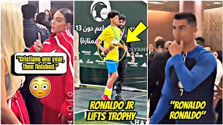 😍Ronaldo Jr lifts the Under13 Saudi Pro League trophy and Georgina announced Cristiano retirement [upl. by Tirrell]