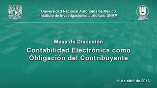 Contabilidad Electrónica IIJUNAM [upl. by Ahsekal]