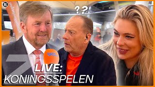 DE KONING en JUTTA LEERDAM BEANTWOORDEN JULLIE VRAGEN 😱👑 Opening Koningsspelen LIVE  Zappsport [upl. by Luaped]