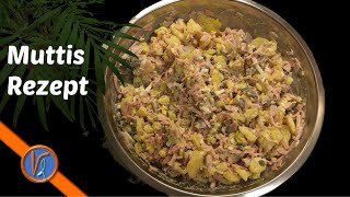 Heringssalat selber gemacht 🍏 Muttis Rezept  Salat für Silvester Katerfrühstück Party  einfach [upl. by Ihcekn]