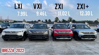 New Suzuki Brezza 2024 🔥 Variants Explained  Lxi vs Vxi vs Zxi vs Zxi  Full Detailed Comparison [upl. by Nisa]