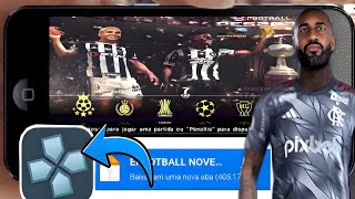 NOVO EFOOTBALL PES 2024 PPSSPP VERSÃO NOVEMBRO DWOLOAND VIA MEDIAFIRE [upl. by Deny]