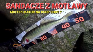 Zimowy DROP SHOT na SANDACZA  Testuję multiplikator ABU GARCIA [upl. by Romanas]