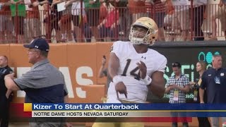 DeShone Kizer to start at quarterback for Notre Dame vs Nevada [upl. by Lachance]