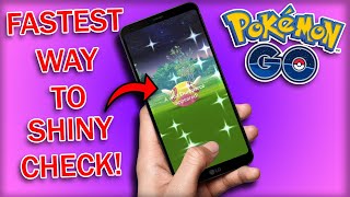 The FASTEST Way To SHINY CHECK In Pokemon GO Shorts [upl. by Farica494]