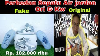 Unboxing Sepatu Air Jordan Dior Fake  Yang Dipakai Para Sultan [upl. by Couq284]