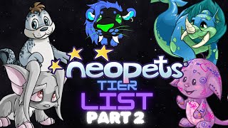 Ranking ALL of the Neopets Part 2 GrarrlMoehog [upl. by Nesaj]