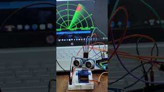 ultrasonic radar system using arduino diy [upl. by Mercie]