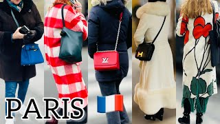 January Part 2 Paris Street Fashion What Most Stylish People Wearing In Paris [upl. by Asiak608]