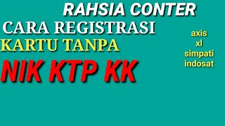 Cara registrasi kartu tanpa kk [upl. by Elinor]