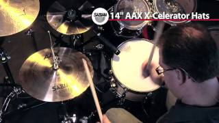 Sabian 14 AAX XCelerator Hats Hihat Cymbals [upl. by Nisotawulo]