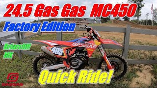 20245 Gas Gas MC450 Factory Edition Quick Ride Get on the Gas Gas [upl. by Sila]