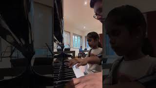 Punnagai Mannan Bgm piano duet by student and teacher composed by Isaignani Ilaiyaraaja [upl. by Innavoeg]