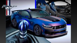 2024 Ford Mustang Dark Horse Comes With ColorShifting Blue Paint See Its Interior [upl. by Barny]