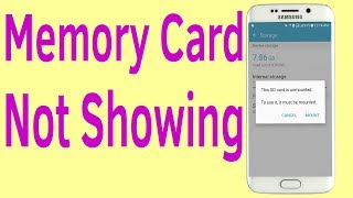 SD Card Not Showing Up  How To Mount And Unmount SD Card HelpingMind [upl. by Eidroj321]
